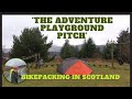 Solo bikepacking in scotland wild camping in an adventure playground march 24
