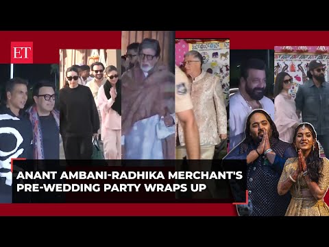 Watch: Celebrities leave Jamnagar after attending Anant Ambani-Radhika Merchant's pre-wedding bash Episode cover
