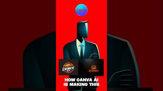 Canva AI Just Made This INSANE Fast Food Logo 🤯 #canva#logo#canvaai