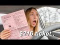 i went on a 6 hour roadtrip alone and got a $216 ticket..