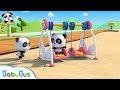 Baby panda is swinging  learn numbers  nursery rhymes  kids songs  baby cartoon  babybus