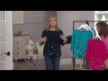 Susan Graver Weekend French Terry Embroidered Top on QVC