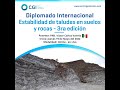 Presentación Diplomado Online Estabilidad de Taludes en Suelos y Rocas 3ra Edición