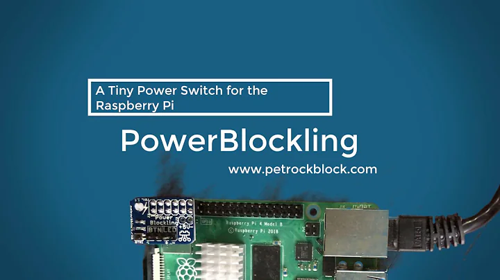PowerBlockling - Tiny Power Button for Raspberry Pi