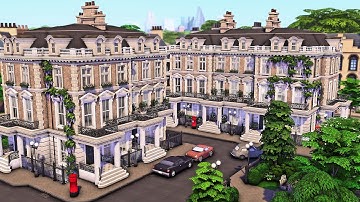 London Kensington Townhouses | The Sims 4 Speed Build