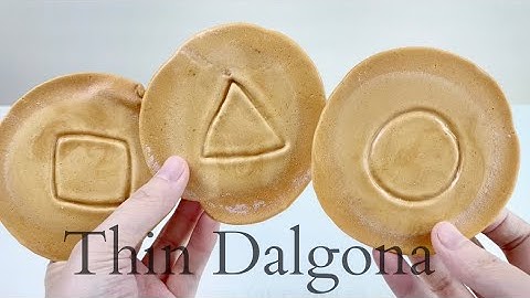오징어 게임처럼 얇은 달고나 만드는 방법Thin Dalgona from Squid Game WITHOUT special tools