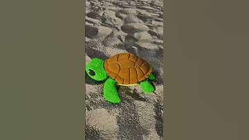 Flexy Sea Turtle Make it Swim! #3dprinted #toys #bambulab #3dprinting #turtle
