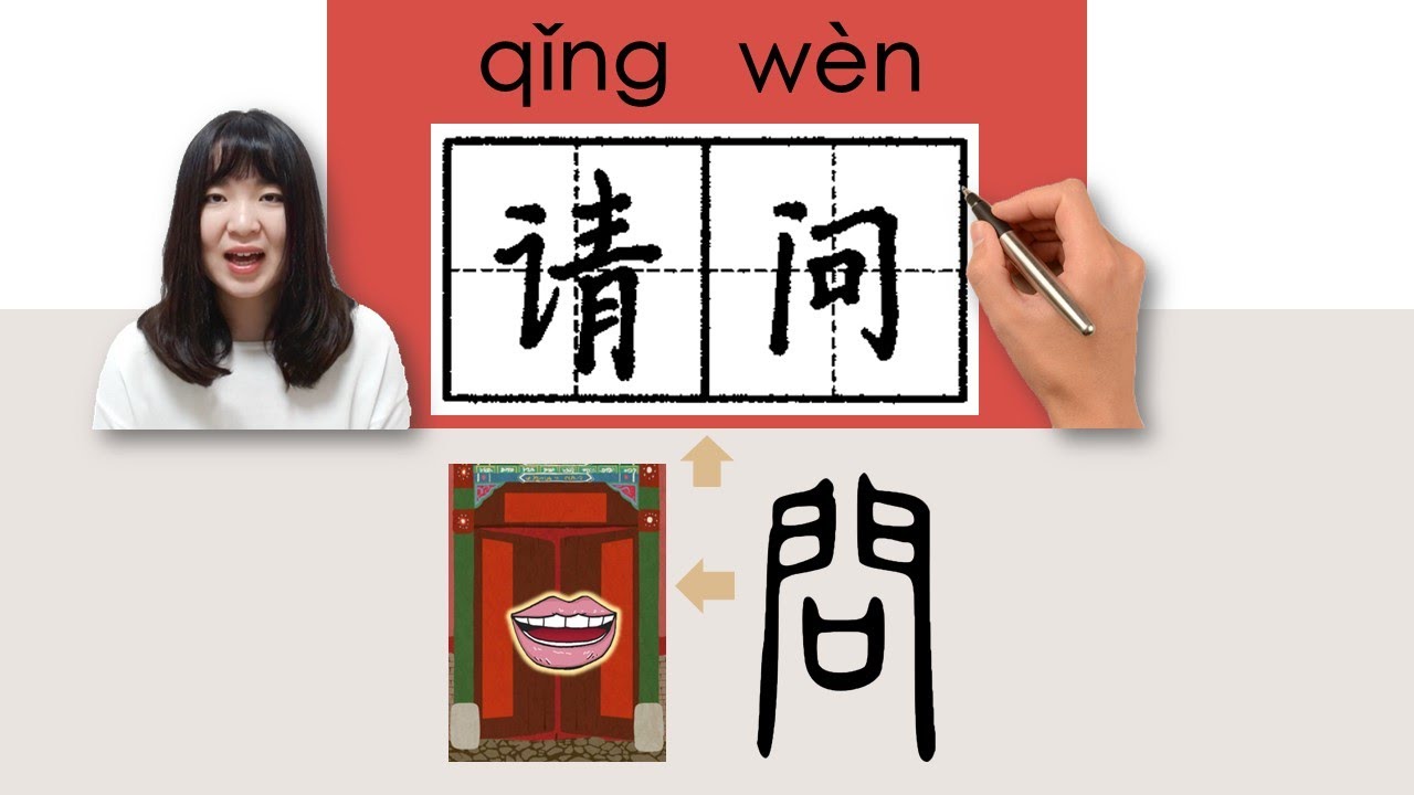 【NEW HSK1】_请问/請問/qingwen/(Excuse me)How to Pronounce/Memorize/Write ...