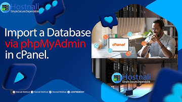 How to import database via phpMyAdmin in cPanel