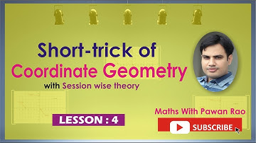 Short Tricks Of Co-ordinate Geometry With Basics(LESSON -4 ) In Hindi & English  -  for SSC