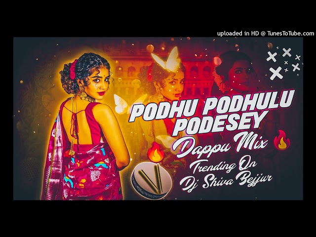 PODHU PODHULU PODESEY NOT- STOP DAPPULU MIX TRENDING FOLK DJ SHIVA BEJJUR🔥 class=