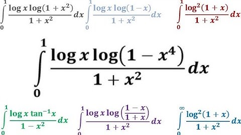 The final nail: Integral x from 0 to 1 of log(x)log(1–x⁴)/(1+x²)