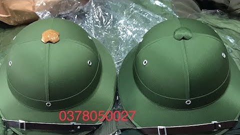 Chia sẻ về nguyên liệu và quy trình sản xuất chiếc mũ cối cót ép ( cốt đỏ ) 0378050027