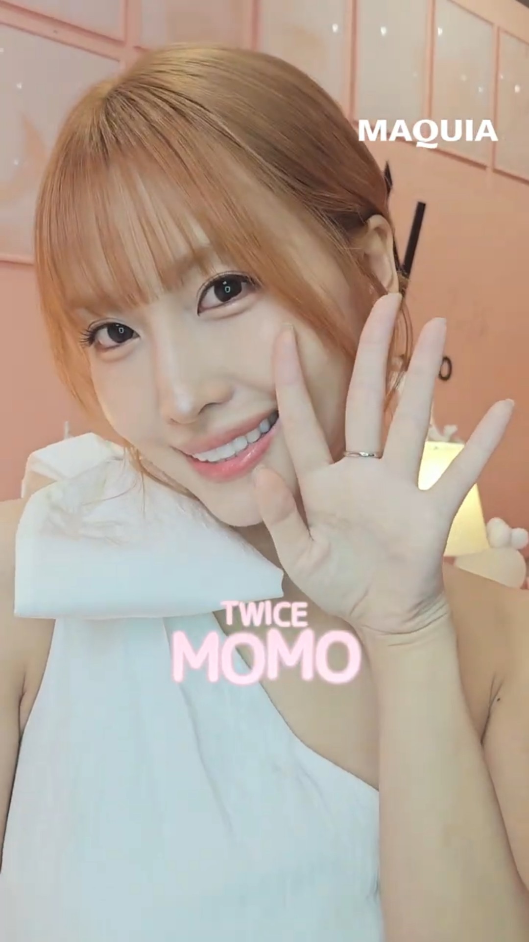 Interview with #TWICE's #MOMO 💖 #MAQUIA #MakeTomorrow'sMe #Beauty