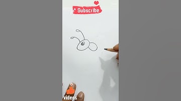 How to draw Ant for Kids | Very easy Ant drawing for kids.