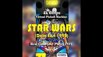 STAR WARS (Data East 1992) V-Pin Workshop Mod with AltSound - 4k 60FPS Virtual Pinball Machine VPX