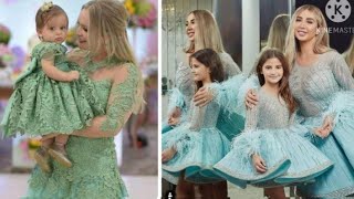 ارقي فساتين للأم وابنتها تميزى بإطلالة مميزة وجذابه, فساتين الأم وبنتها 👩‍👧👗💕