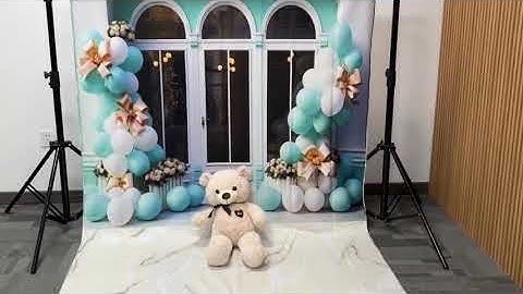 💙📸Set Tiffany Blue Photo Booth with Lofaris! Balloons Birthday Backdrop for photography