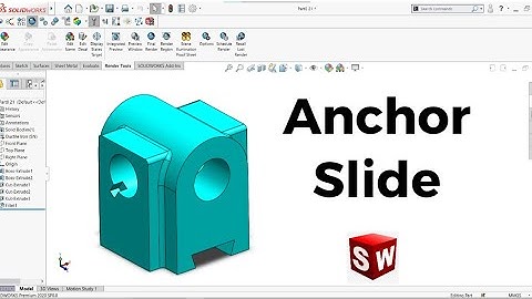 Solidworks Tutorial for Beginners: Part 21| Anchor Slide | Cad Cam Design Tutorials