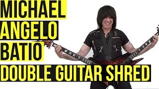 Video thumbnail of "Michael Angelo Batio: Double Guitar Shred Medley"