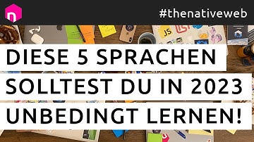 Diese 5 Programmiersprachen solltest Du in 2023 unbedingt lernen!  // deutsch