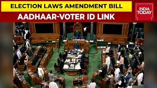 Election Laws Bill: Opposition Vs Centre Over Aadhaar-Voter ID Link | India First With Gaurav Sawant