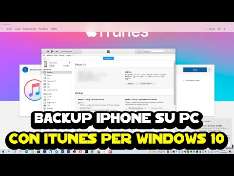 Come fare il backup dell&rsquo;iPhone su PC con iTunes per Windows 10