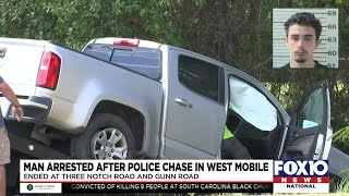 21-year-old man arrested after police chase in west Mobile