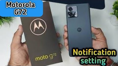 How to hide notification in Motorola G72, notification setting, turn off notification in