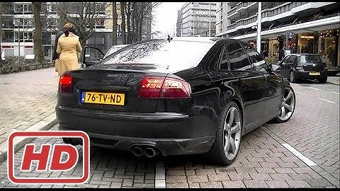 [ Mr Halley ] BLACKED OUT Audi S8 V10 - Startup, Revs & LOUD Acceleration!