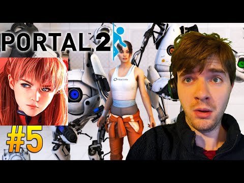 Playing the Cooperative Campaign with @Robot Agent!! Portal 2 Full Walkthrough Part 5