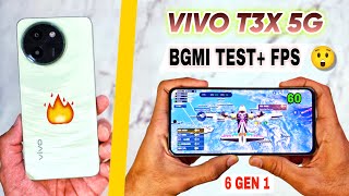 Vivo T3x 5G Bgmi Pubg Test | Bgmi graphics settings, gyro ? | vivo t3x 5g bgmi gaming battery test