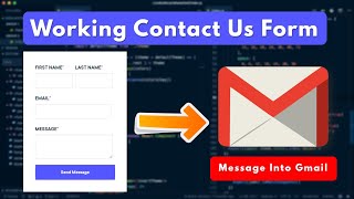 Working Contact Form Php | Php contact form to Gmail | Create Php contact form | Php Tutorial