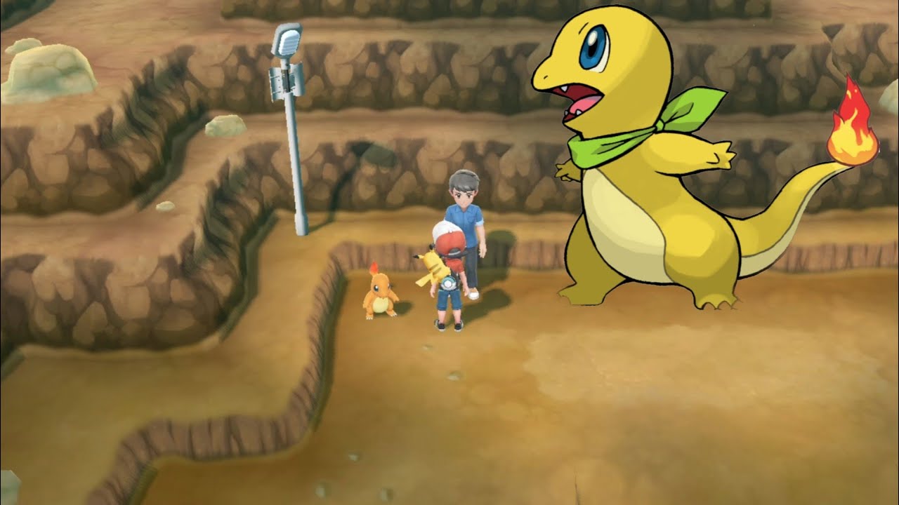 Charmender/salamèche shiny après 446 soft reset pokemon let