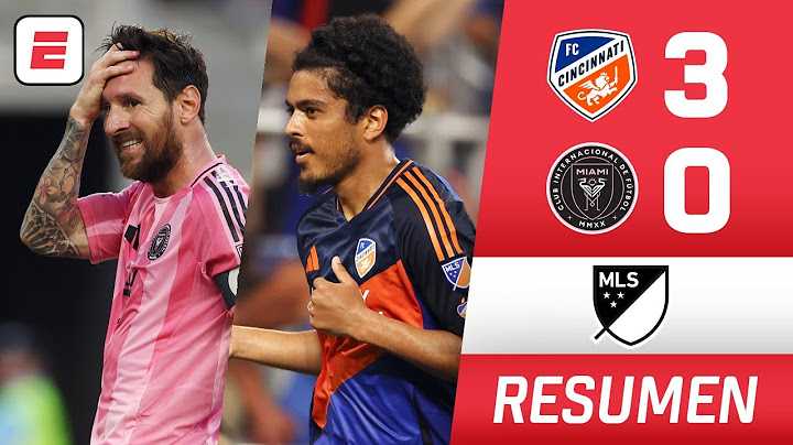 INTER MIAMI de MESSI sufrió una DURA DERROTA POR GOLEADA (3-0) vs FC CINCINNATI | MLS | Resumen
