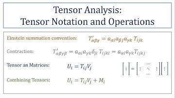04 Tensor Notation and Operations (1 of 2) | Tensor Analysis
