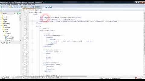 Web Design - Complete HTML5 and CSS3 minimalist template (Part 2/7)