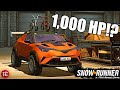 SnowRunner: This Toyota CH-R is a RACE CAR with a HUGE WING, BMX BIKES, & NOS!? (Console Friendly)