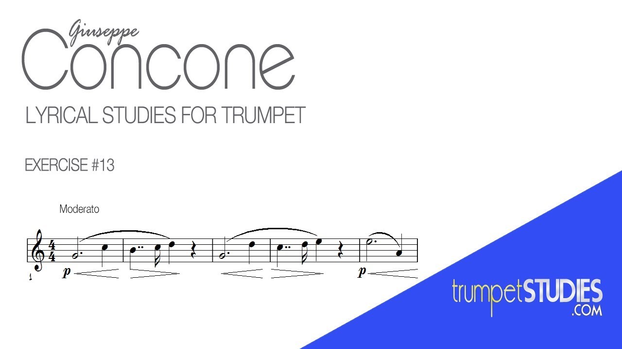 Concone Lyrical Studies, Ex 13
