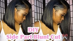 DIY: Side Part Blunt Cut step by step
