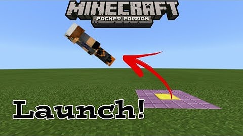 MCPE 1.1 How To Make A Launch Pad | Command Block Creation
