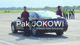 Momen Kedatangan Pak Jokowi di Bandar Udara Banyuwangi Pada Selasa 30 April 2024