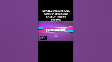 Day 233 of playing FALL GUYS on stream until CASEOH joins my stream!! #fyp #fallguys #twitch