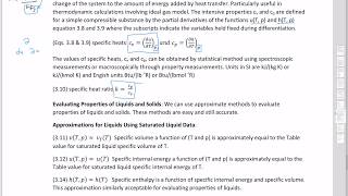 Thermo Ch 3 Part 6 Approx Liquid Values