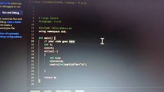 Large Square codechef solution