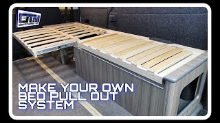 Micro Campervan Conversion Bed pull out system Series 11 Episode 7