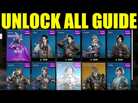 how to get all characters in the first descendant (Unlock all Descendants) & Farm Credits EASY!