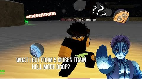 WHAT I GOT FROM 5 MUGEN TRAIN HELL MODE RAIDS (PROJECT SLAYERS)