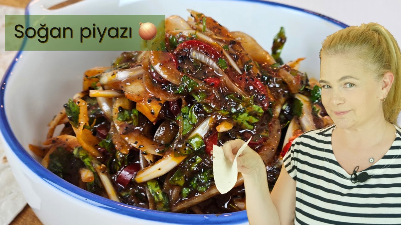 Restoranlarda yemekten önce gelen işte o salata! Urfa Soğan Piyazı