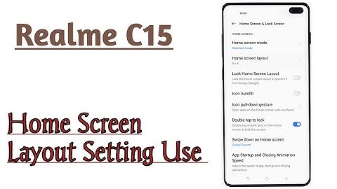 Realme C15 || How To Increase Home Screen Layout Setting